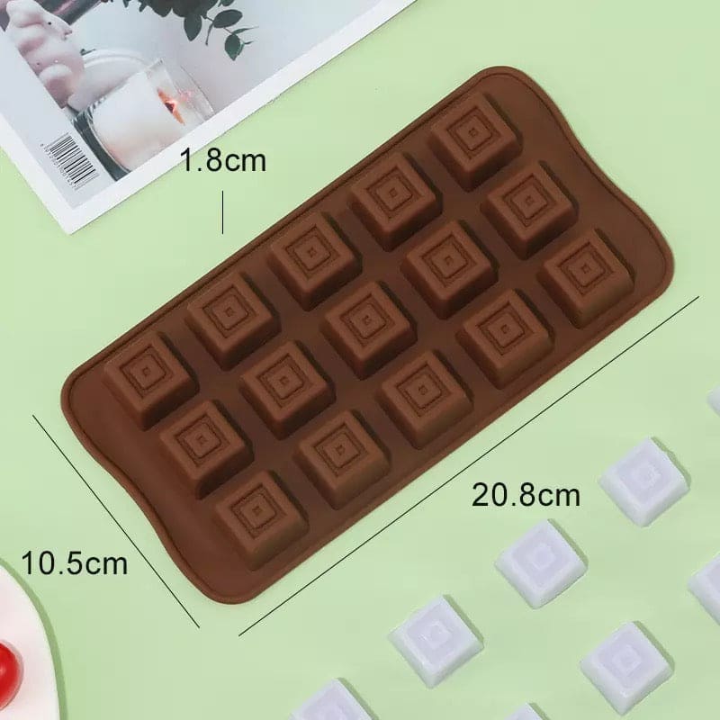 Chocolate Ice Cube Tray, Square Chocolate Molds, Kitchen Ice Cube Maker Chocolate Ice Cube Tray, Square Chocolate Molds, Kitchen Ice Cube Maker